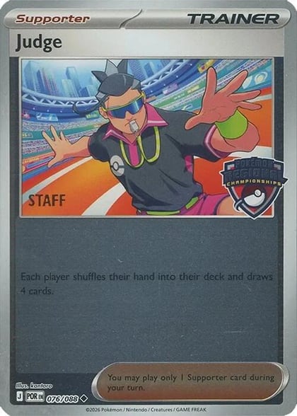 Judge - 076/088 (Regional Championships) [Staff], League & Championship Cards 076/088