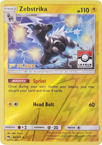 Zebstrika - 82/214 (League Challenge) [1st Place], League & Championship Cards 082/214