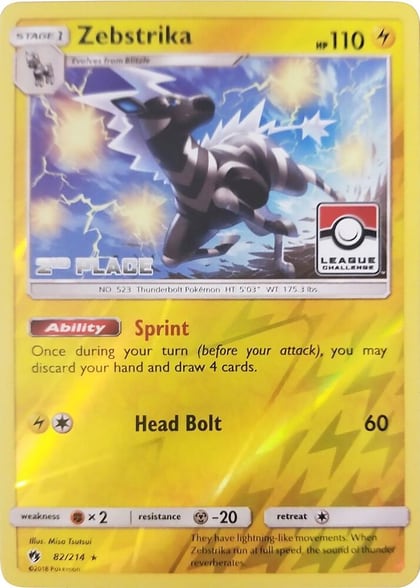 Zebstrika - 82/214 (League Challenge) [2nd Place], League & Championship Cards 082/214