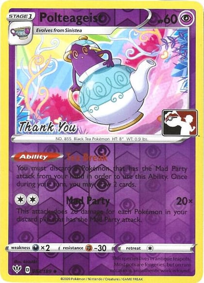 Polteageist - 83/189 (Pokemon League) [Thank You], League & Championship Cards 083/189