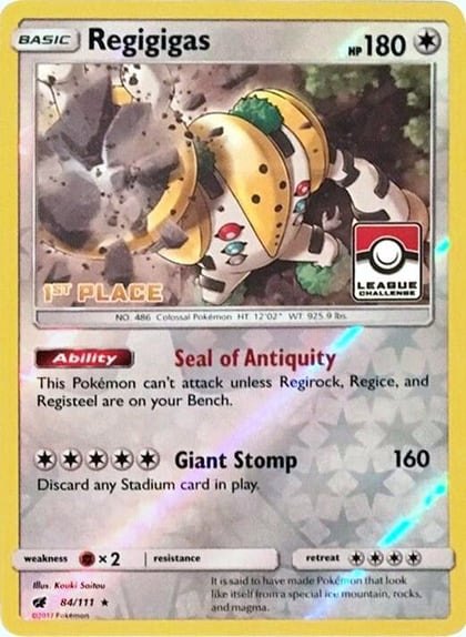 Regigigas - 84/111 (League Challenge) [1st Place], League & Championship Cards 084/111