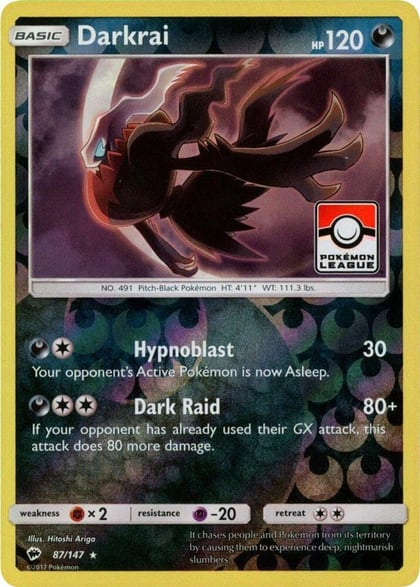 Darkrai - 87/147 (Pokemon League), League & Championship Cards 087/147