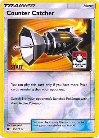 Counter Catcher - 91/111 (League Cup) [Staff], League & Championship Cards 091/111