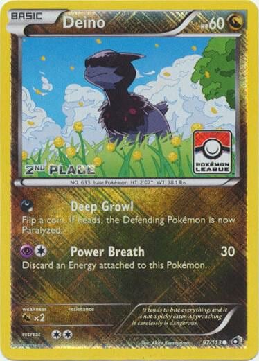 Deino - 97/113 (Pokemon League) [2nd Place], League & Championship Cards 097/113
