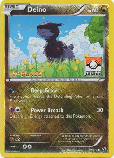 Deino - 97/113 (Pokemon League) [4th Place], League & Championship Cards 097/113