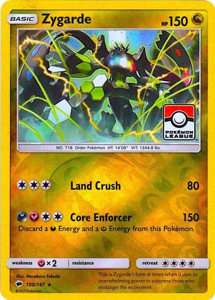 Zygarde - 100/147 (Pokemon League), League & Championship Cards 100/147