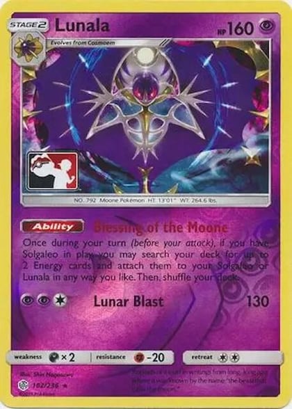 Lunala, League & Championship Cards 102/236