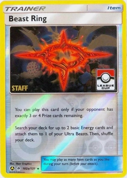 Beast Ring - 102a/131 (League Cup) [Staff], League & Championship Cards 102a/131