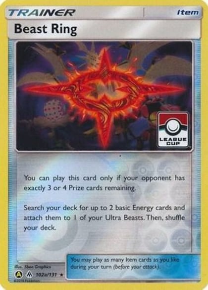 Beast Ring - 102a/131 (League Cup), League & Championship Cards 102a/131