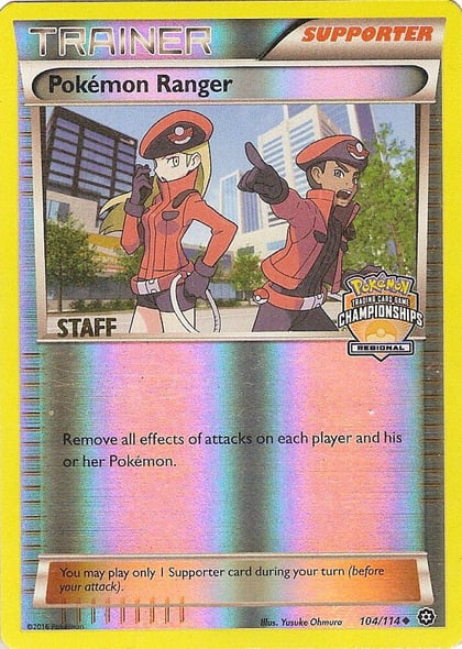 Pokemon Ranger - 104/114 (Regional Championships) [Staff], League & Championship Cards 104/114