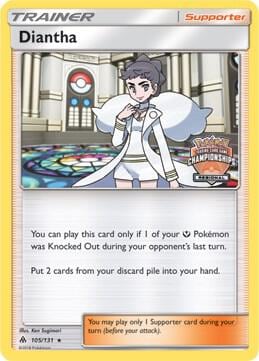 Diantha - 105/131 (Regional Championships), League & Championship Cards 105/131