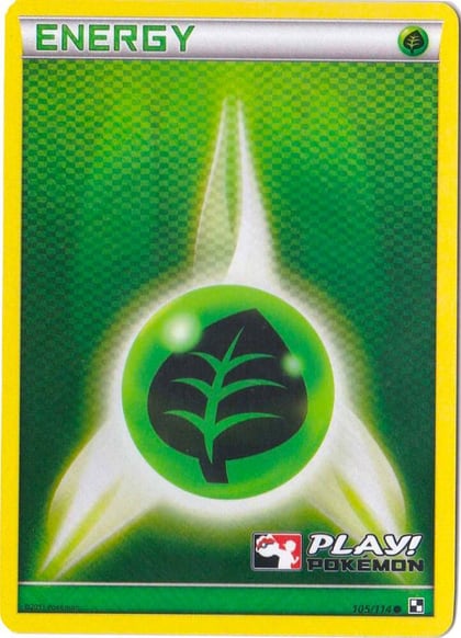 Grass Energy - 105/114 (Play! Pokemon), League & Championship Cards 105/114