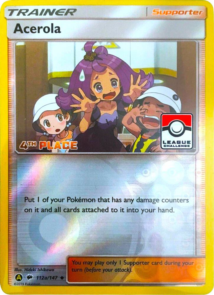 Acerola - 112a/147 (League Challenge) [4th Place], League & Championship Cards 112a/147
