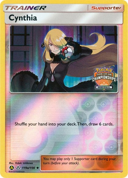 Cynthia - 119a/156 (Regional Championships), League & Championship Cards 119a/156