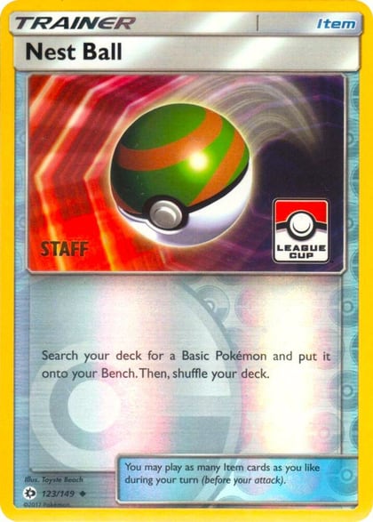 Nest Ball - 123/149 (League Cup) [Staff], League & Championship Cards 123/149