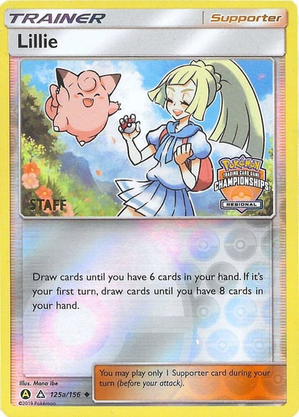 Lillie - 215a/156 (Regional Championships) [Staff], League & Championship Cards 125a/156