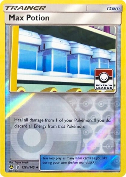 Max Potion - 128a/145 (Pokemon League), League & Championship Cards 128a/145