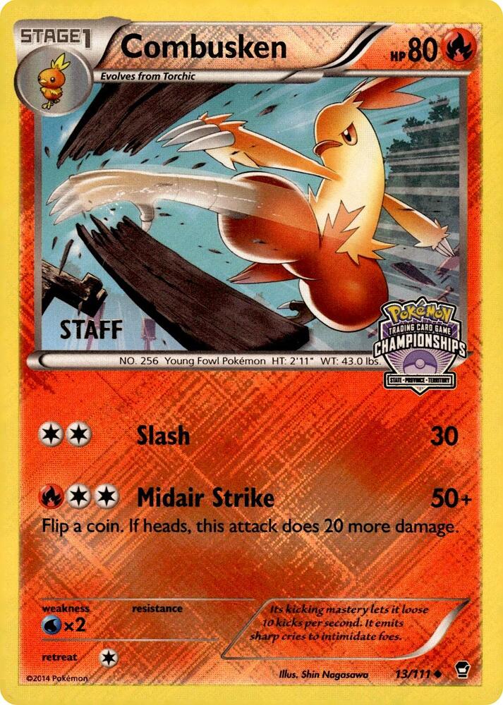 Combusken - 13/111 (State Championships) [Staff], League & Championship Cards 13/111