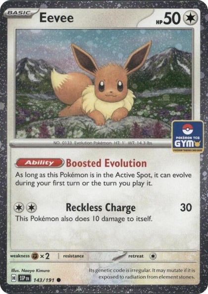 Eevee (Southeast Asia Exclusive), League & Championship Cards 143/191