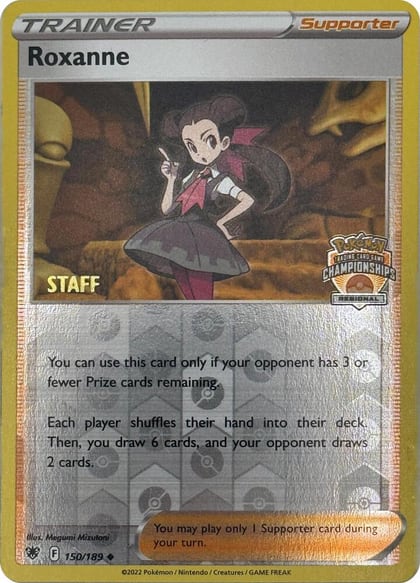 Roxanne - 150/189 (Regional Championships) [Staff], League & Championship Cards 150/189