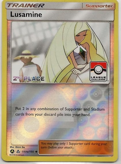 Lusamine - 153a/156 (League Challenge) [2nd Place], League & Championship Cards 153a/156