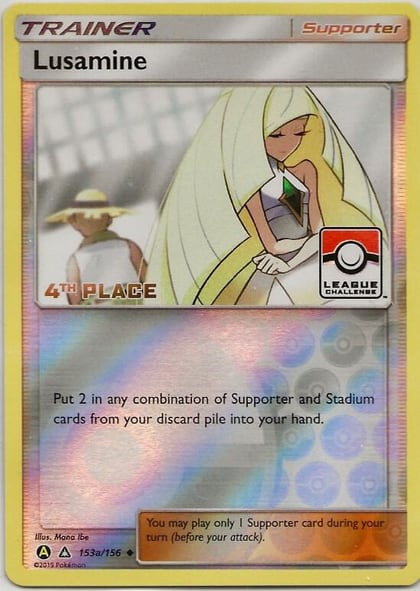 Lusamine - 153a/156 (League Challenge) [4th Place], League & Championship Cards 153a/156