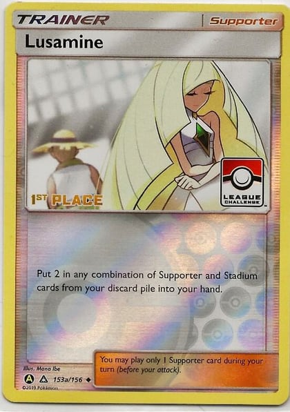 Lusamine - 153a/156 (League Challenge) [1st Place], League & Championship Cards 153a/156