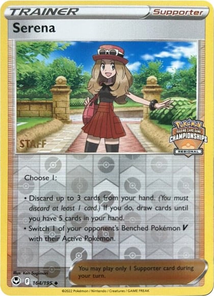 Serena - 164/195 (Regional Championships) [Staff], League & Championship Cards 164/195