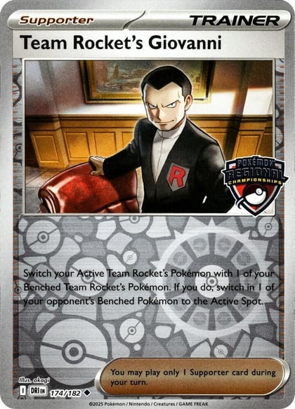Team Rocket's Giovanni, League & Championship Cards 174/182