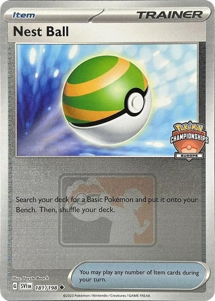 Nest Ball - 181/198 (Europe Championships), League & Championship Cards 181/198