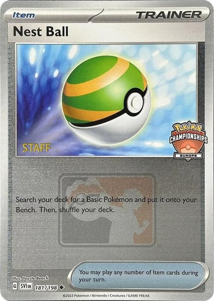 Nest Ball - 181/198 (Europe Championships) [Staff], League & Championship Cards 181/198