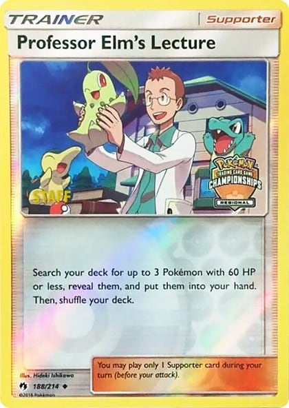 Professor Elm's Lecture - 188/214 (Regional Championships) [Staff], League & Championship Cards 188/214