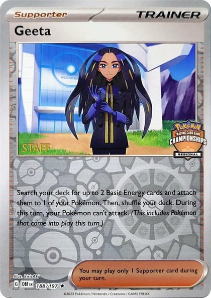 Geeta - 188/197 (Regional Championships) [Staff], League & Championship Cards 188/197