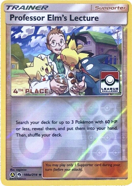 Professor Elm's Lecture - 188a/214 (League Challenge) [4th Place], League & Championship Cards 188a/214