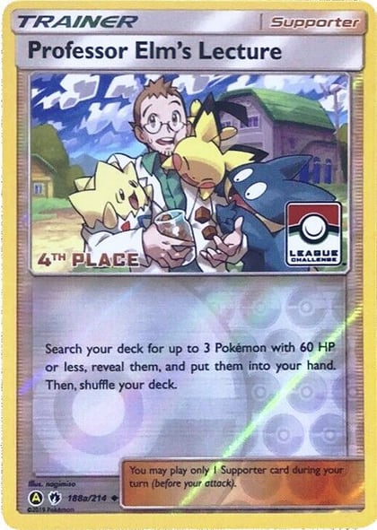 Professor Elm's Lecture - 188a/214 (League Challenge) [4th Place], League & Championship Cards 188a/214