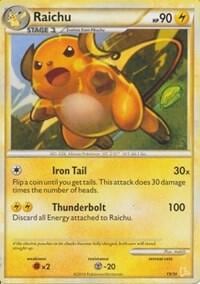 Raichu (#19 Non-Holo), HGSS Trainer Kit: Gyarados & Raichu 19/30