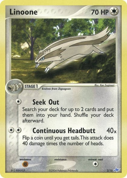 Linoone, EX Trainer Kit 1: Latias & Latios 3/10