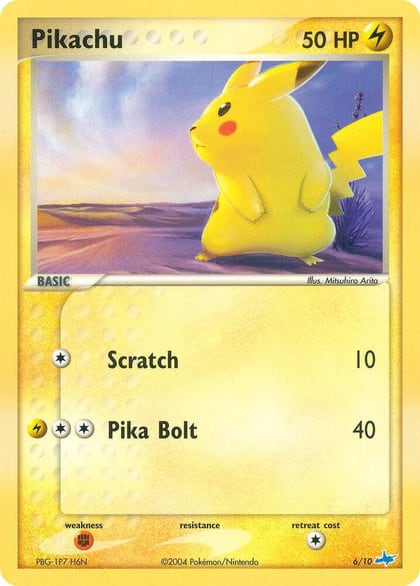 Pikachu, EX Trainer Kit 1: Latias & Latios 6/10