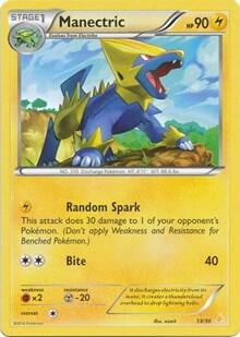 Manectric (13), XY Trainer Kit: Pikachu Libre & Suicune 13/30