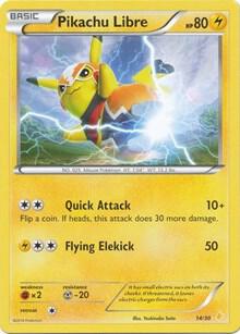 Pikachu Libre (14 - Non-Holo), XY Trainer Kit: Pikachu Libre & Suicune 14/30