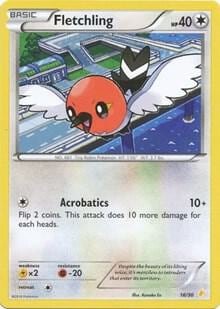 Fletchling, XY Trainer Kit: Pikachu Libre & Suicune 16/30