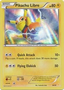Pikachu Libre (30 - Holo), XY Trainer Kit: Pikachu Libre & Suicune 30/30