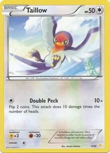 Taillow, XY Trainer Kit: Pikachu Libre & Suicune 7/30