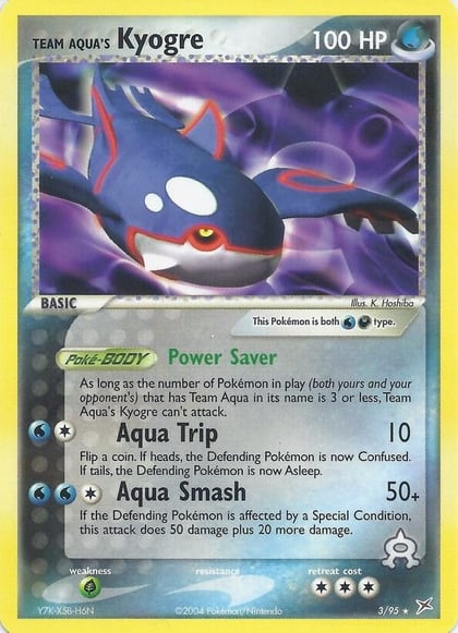 Team Aqua's Kyogre - 3/95 (EX Team Magma vs Team Aqua), Deck Exclusives 003/095