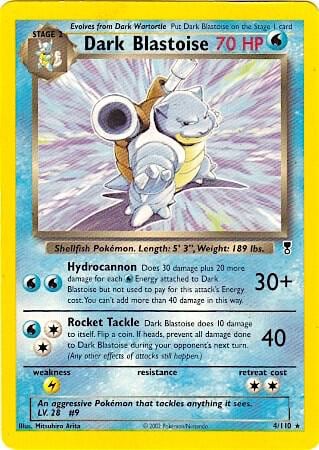 Dark Blastoise - 4/110 (WotC Legendary Collection), Deck Exclusives 004/110