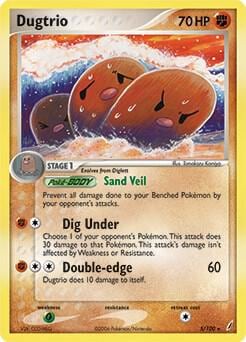 Dugtrio - 5/100 (EX Crystal Guardians), Deck Exclusives 005/100
