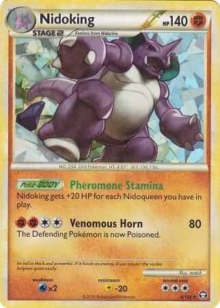 Nidoking - 6/102 (Cracked Ice Holo), Deck Exclusives 006/102