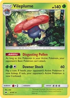 Vileplume - 6/147 (Prerelease Kit Exclusive), Deck Exclusives 006/147