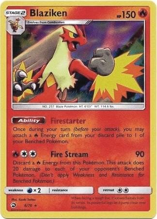 Blaziken - 6/70 (Dragon Majesty), Deck Exclusives 006/070