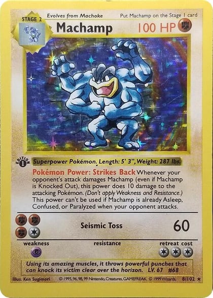 Machamp - 8/102 (Base Set Shadowless), Deck Exclusives 008/102